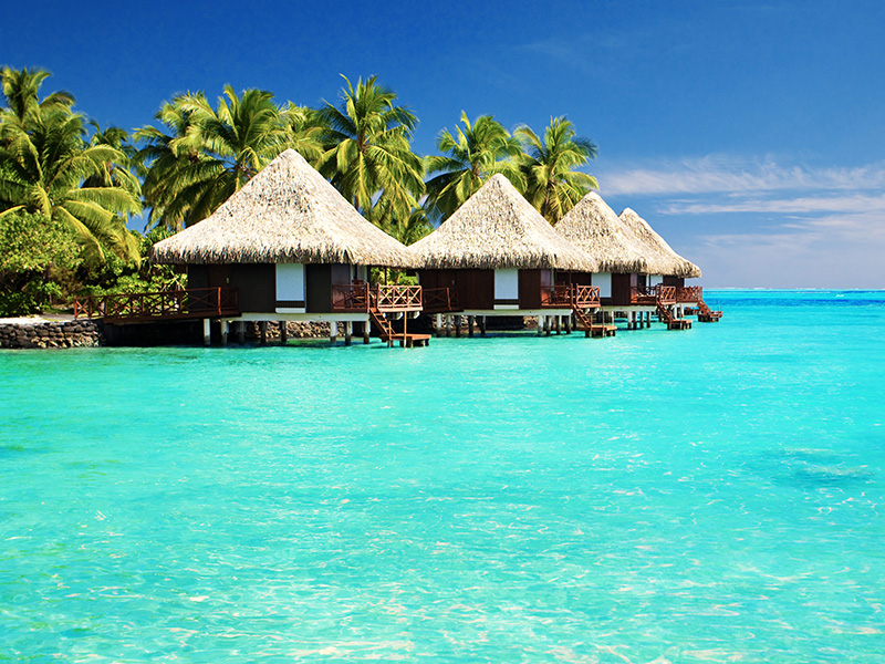 South Pacific Over Water Huts